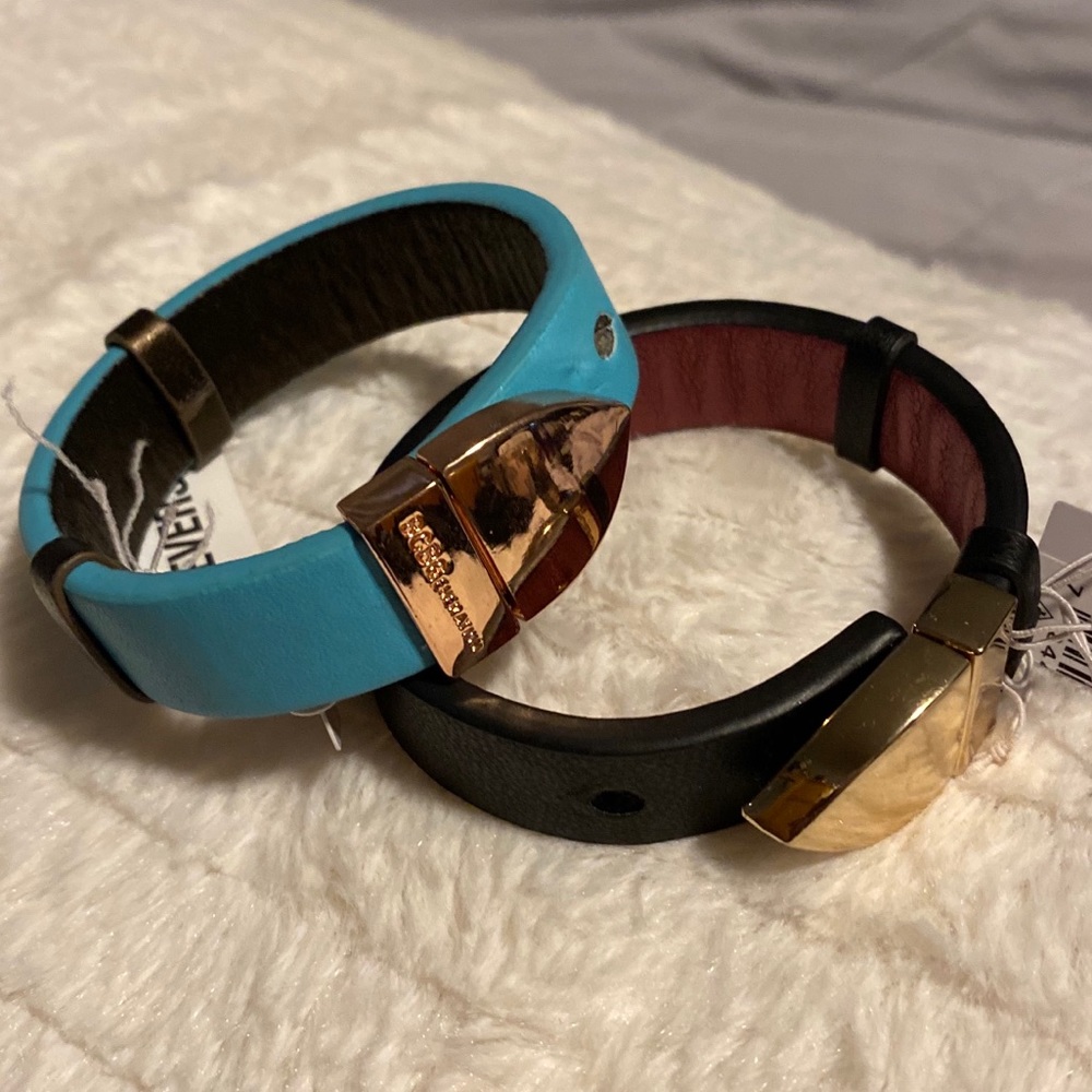 BCBG REVERSIBLE LEATHER BRACELETS